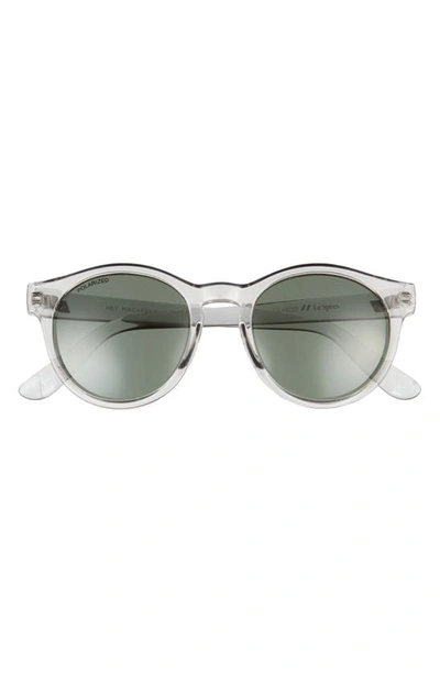 Le Specs Hey Macarena 50mm Round Sunglasses In Pewter