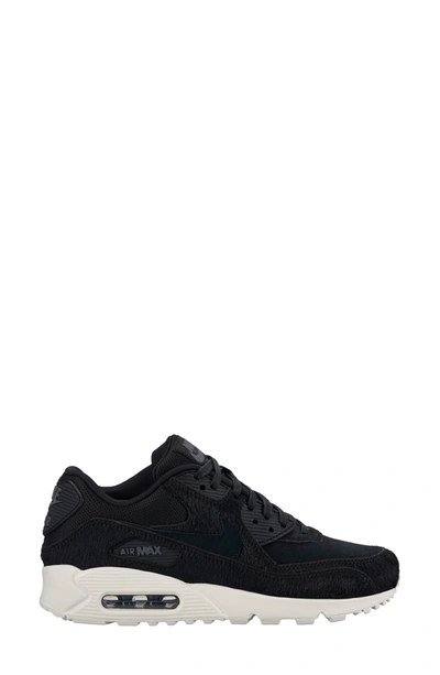 Nike Air Max 90 Lx Mixed Sneakers In Black/ Black/ Dark Grey/ Sail