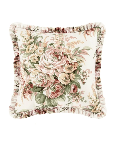 Royal Court Estelle Decorative Pillow, 16" X 16" Bedding In Coral
