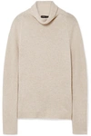 Theory Norman B Turtleneck Cashmere Sweater In Beige