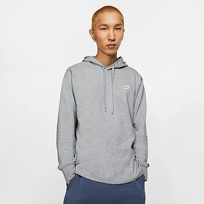 Nike Men's  Sportswear Club Jersey Pullover Hoodie In Grey