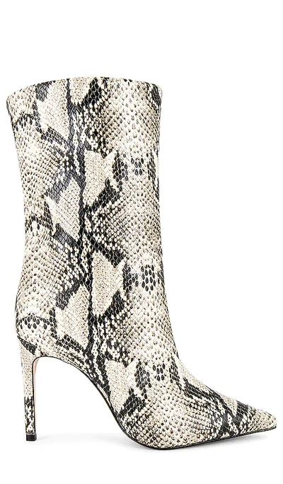 Schutz Women's Mary Pointed Toe High Heel Booties In Snake Natural