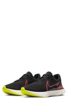 Nike React Infinity Run Flyknit 3 Running Shoe In Black/siren Red