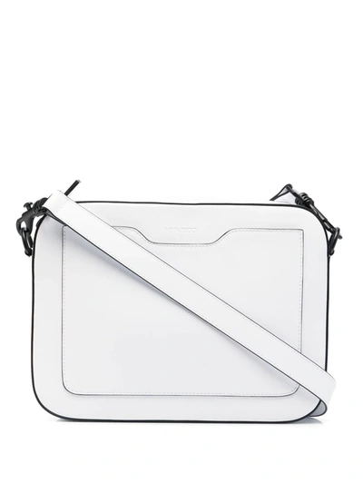 Nina Ricci Large Leather Camera Bag In White