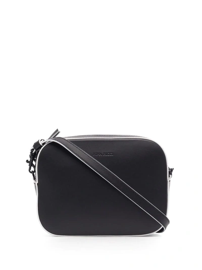Nina Ricci Logo-debossed Leather Camera Bag In Nero