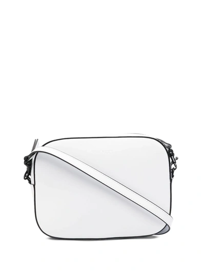 Nina Ricci Logo-debossed Leather Camera Bag In White
