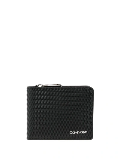 Calvin Klein Minimalism Bi-fold Wallet In Schwarz