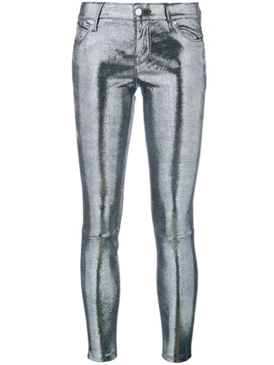 Rta Metallic Leggings In Silver