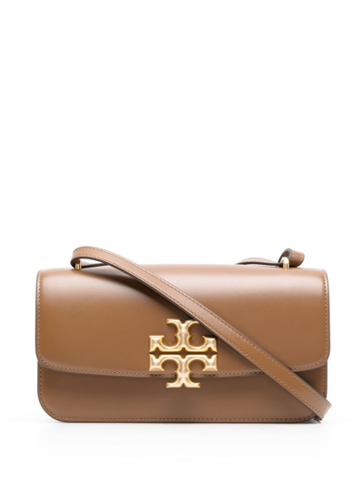 Tory Burch Eleanor Leather Crossbody Bag In Brown