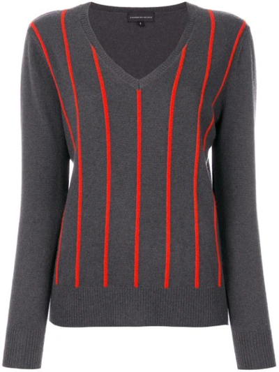 Cashmere In Love Sanem Striped Jumper In Grey