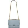 Fendi Blue Scalloped 'kan I' Bag