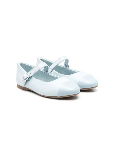 Age Of Innocence Kids' Leather Ballerina Shoes In Blue