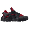 Nike Men's Air Huarache Run Running Shoes, Black/red