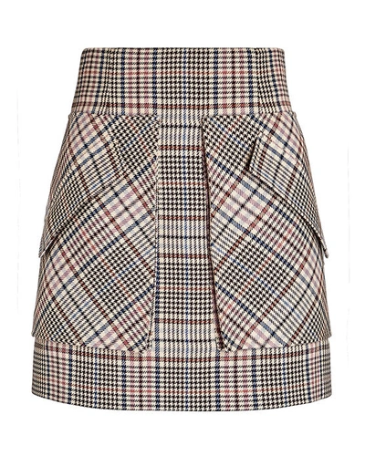 Aknvas Cherry Glen Plaid Miniskirt In Multi