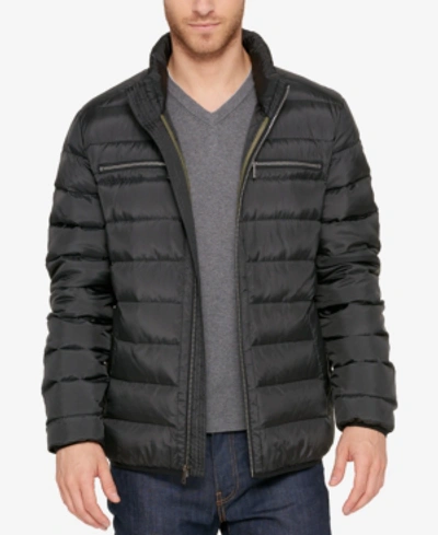 Cole Haan Men's Quilted Zip-front Jacket In Black