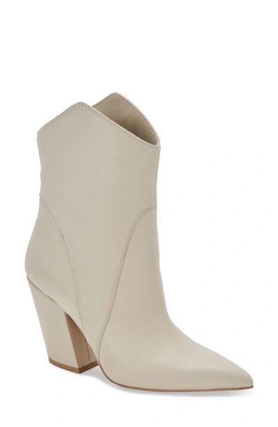 Dolce Vita Women's Nestly Western Dress Booties Women's Shoes In Ivory Leather