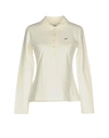 Lacoste Polo Shirts In Ivory