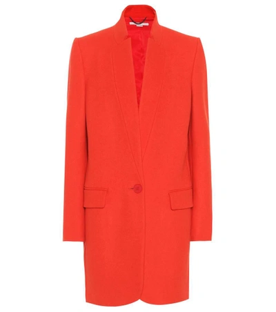 Stella Mccartney Bryce Wool-blend Coat In Red