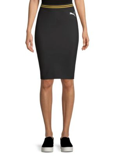 Fenty X Puma Varsity Pencil Skirt In Black