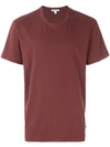 James Perse Crew Neck Cotton T-shirt In Red