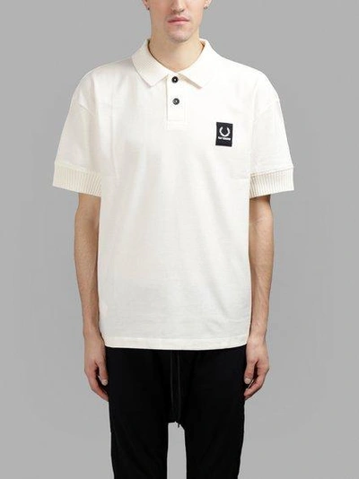 Raf Simons Fred Perry X Men's Off-white Chunky Pique Polo Shirt