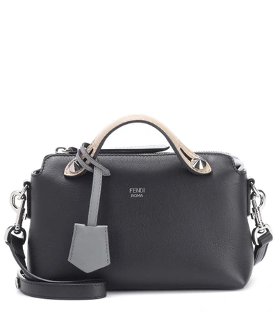 Fendi By The Way Mini Leather Shoulder Bag In Black