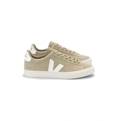 Veja Campo Bicolor Leather Low-top Sneakers In Beige