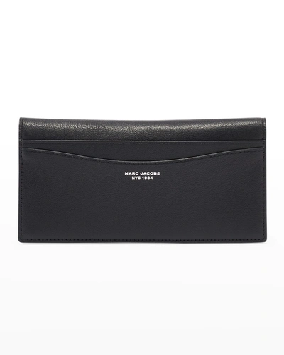 Marc Jacobs The Bifold Leather Wallet In Cement