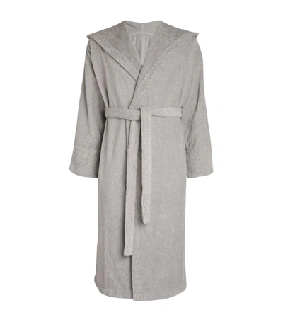 Abyss & Habidecor Cotton Capuz Robe (large) In Silver