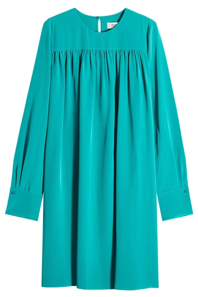 Diane Von Furstenberg Silk Shift Dress In Green