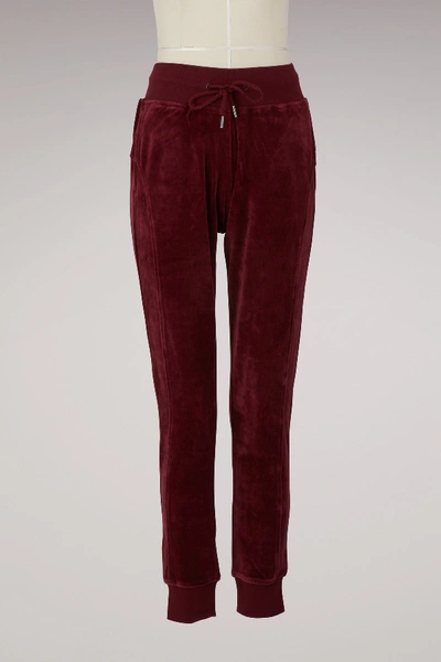 Fenty X Puma Velour Fitted Track Pants In Tawny Port | ModeSens