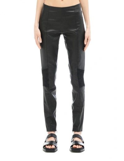 A.f.vandevorst Leather Trousers In Black