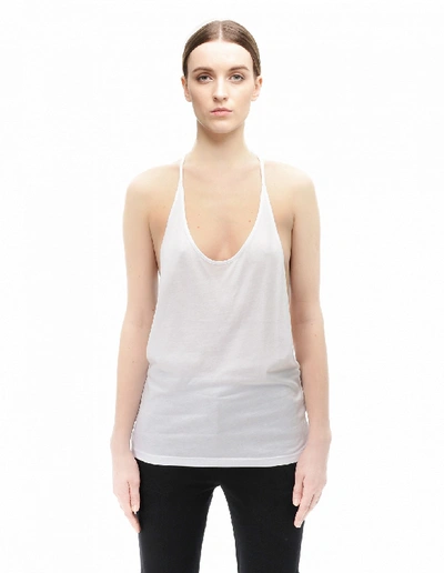 Ann Demeulemeester Cotton  And Rayon Top In White