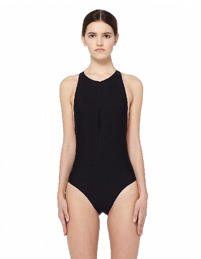 Ann Demeulemeester Black Racer Back Bodysuit