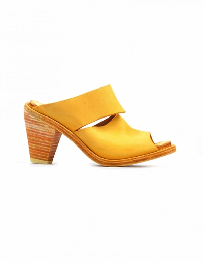 Guidi Yellow Leather Heels