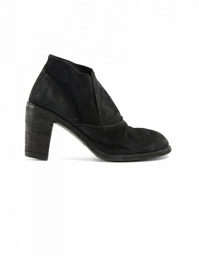 Guidi Suede Ankle Boots In Black