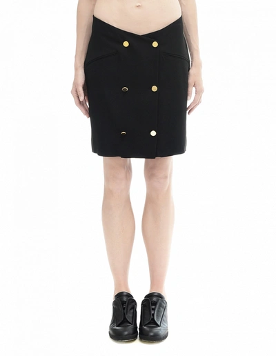 Maison Margiela Black Double-breasted Tux Skirt