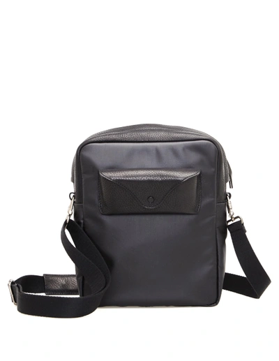 Maison Margiela Leather And Textile  Bag In Black