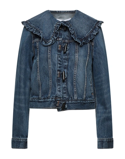 Ganni Kids' Denim Outerwear In Blue