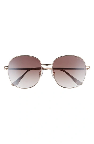 Aire Atria 50mm Gradient Round Sunglasses In Gold