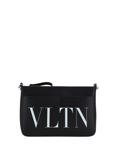 Valentino Garavani Black Leather Crossbody Bag Black  Uomo Tu