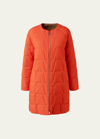 Akris Reversible Techno-quilted Puffer Jacket In Poppy-camel