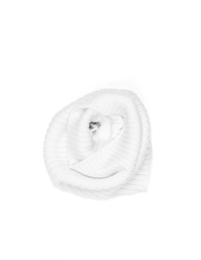 Rick Owens Ribbed Snood In White