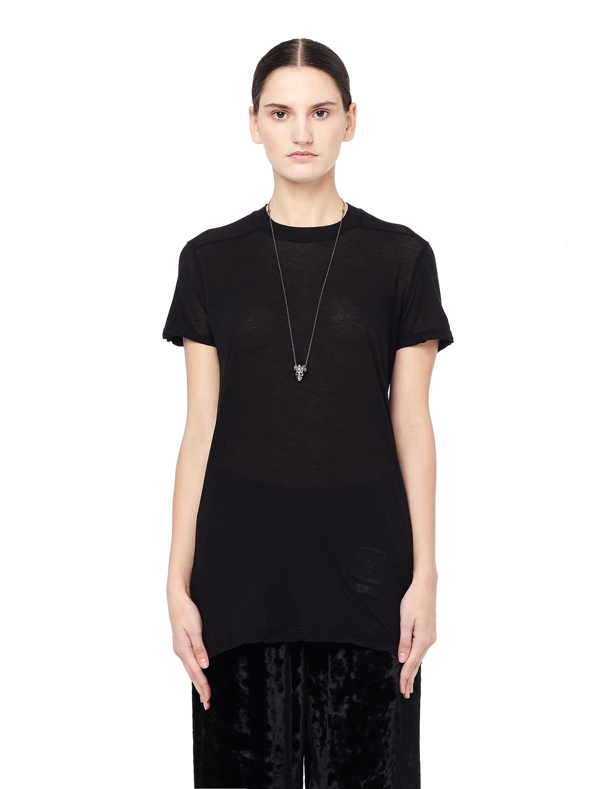 Rick Owens Drkshdw Drkshdw By Rick Owens See-through Cotton T-shirt In ...