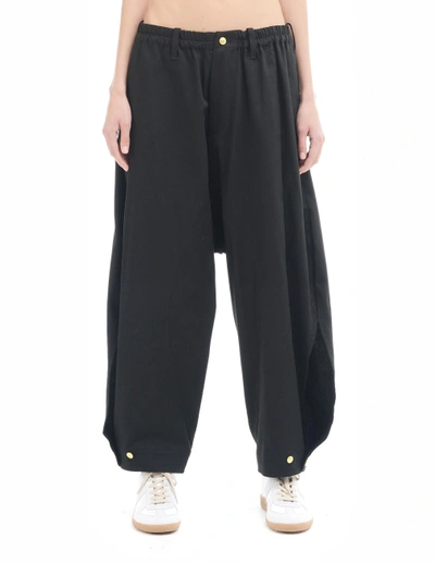Yohji Yamamoto Cotton Trousers In Black