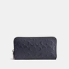 Coach Accordion Wallet In Signature Leather In Color<lsn_delimiter>midnight