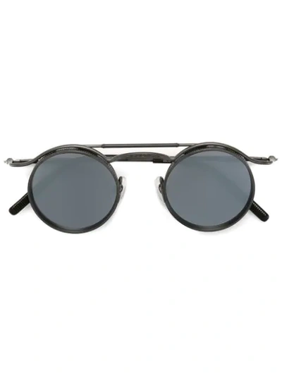 Matsuda Round Framed Sunglasses In Metallic