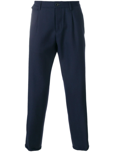 Pt01 Straight Leg Trousers In Blue