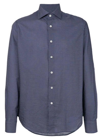 Dell'oglio Dotted Print Shirt - Blue