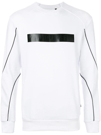 Philipp Plein Branded Patch Sweatshirt - White